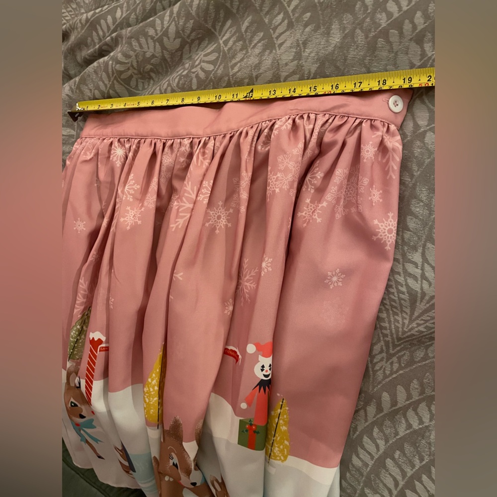 TOBS “Reindeer Love” Skirt in Pink - Picture 7 of 11